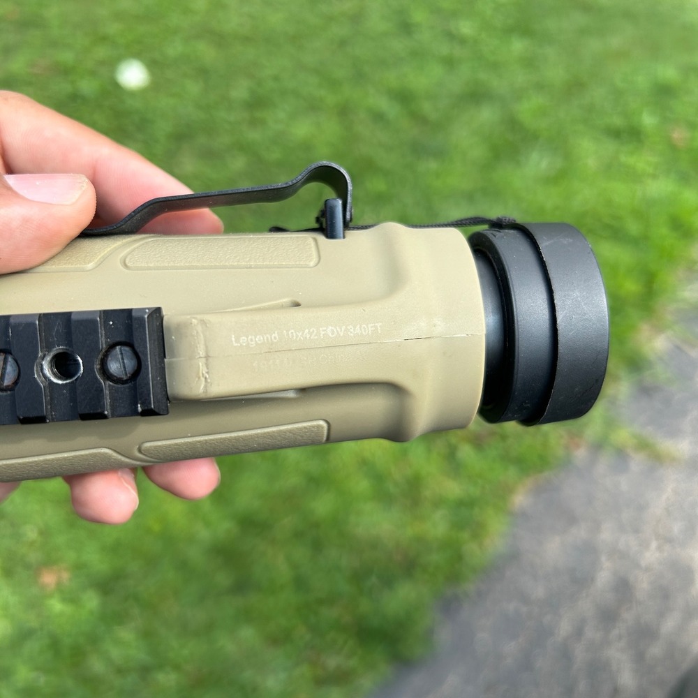 Bushnell Legend Ultra HD 10x42 Monocular Tactical Desert Tan 191144 Picatinny - Picture 2 of 7